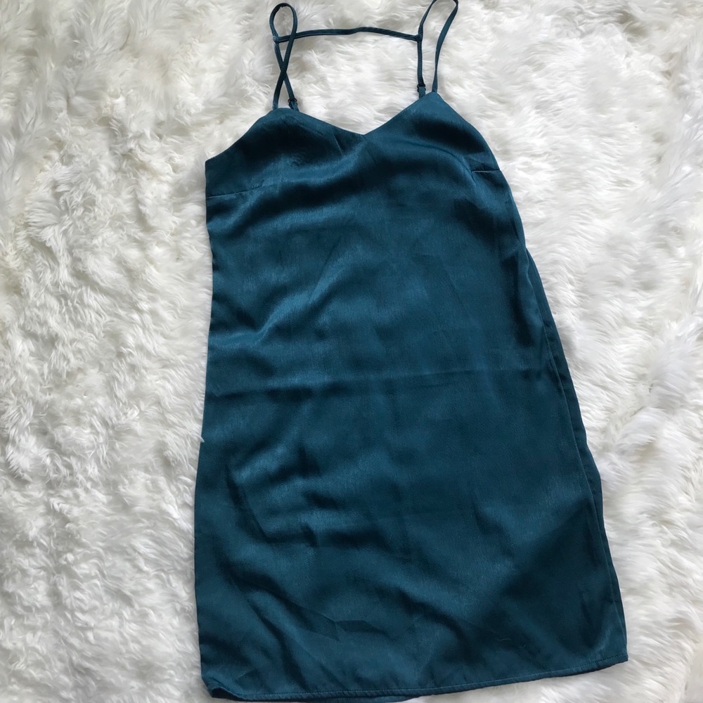 turquoise mini sun dress